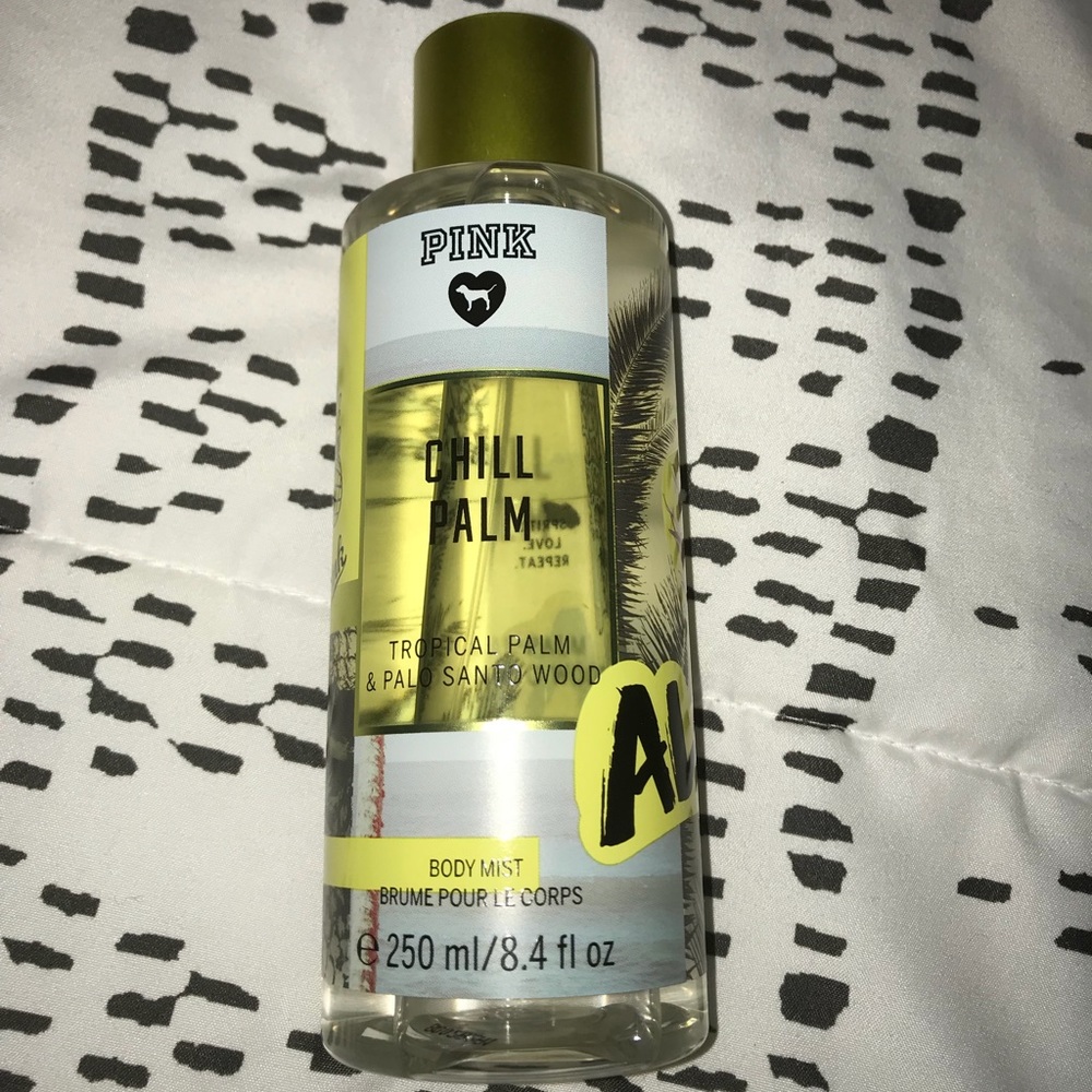 Pink chill palm body spray